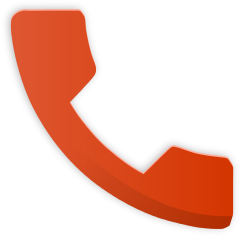 red icon depicting a red phone